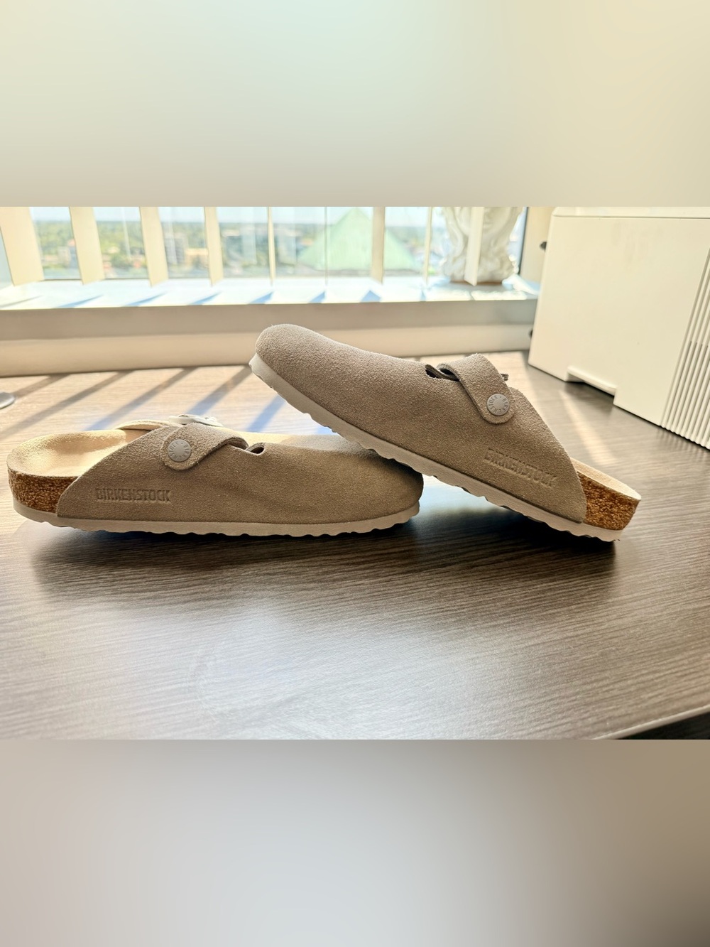 Birkenstock Boston Clog Mule in Taupe, size 38 - Picture 9 of 9